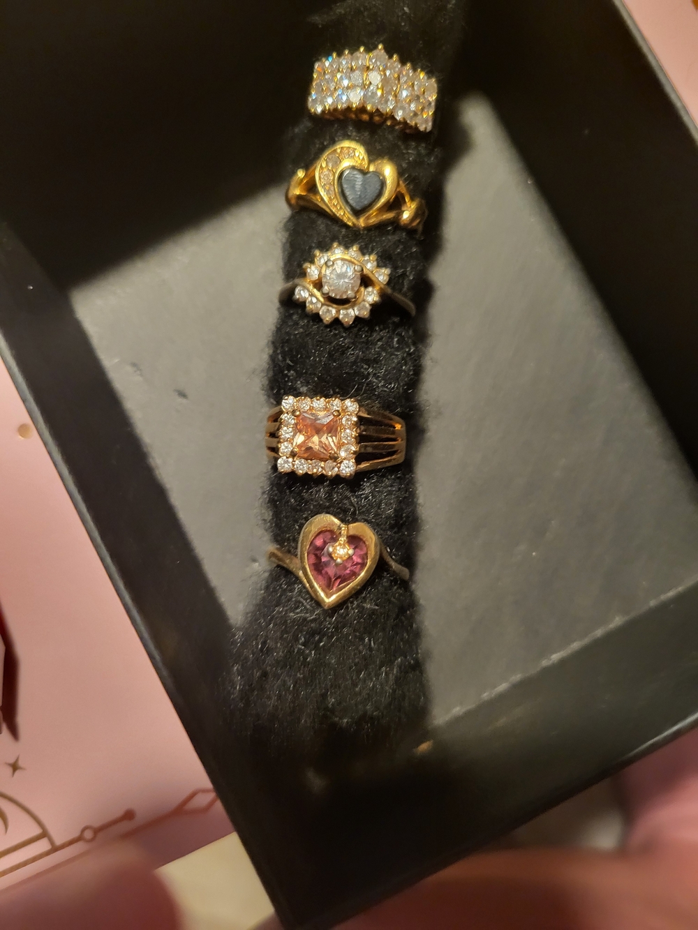 Lot of 5 Vintage Rings